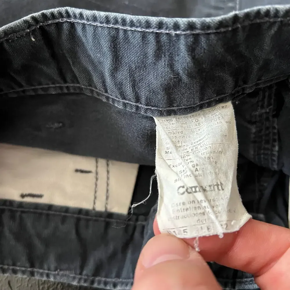 Carhartt B145 black work wear carpenter shorts